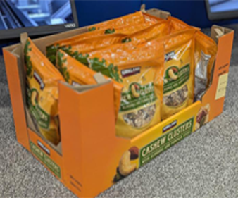 snack three sided display